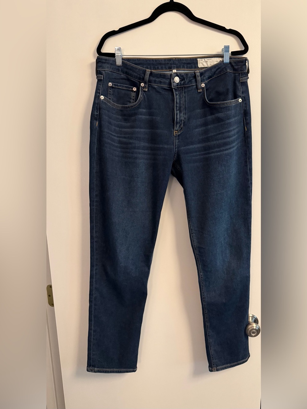 rag & bone Women's Dre Low-Rise Slim Boyfriend Jeans